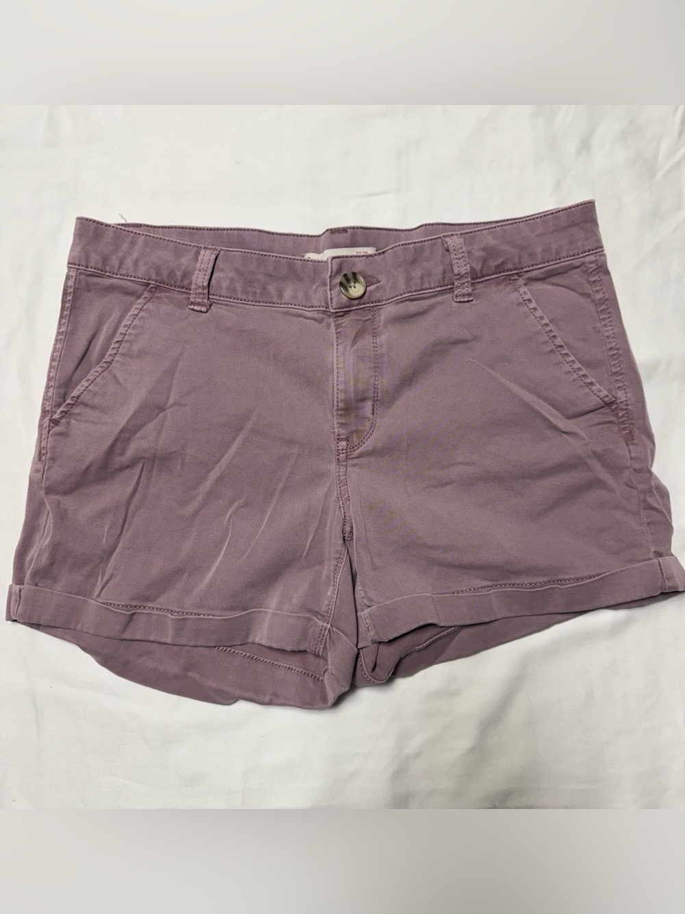SO MIDI Low Rise Dusty Lavender Chino Shorts Junior Size 9